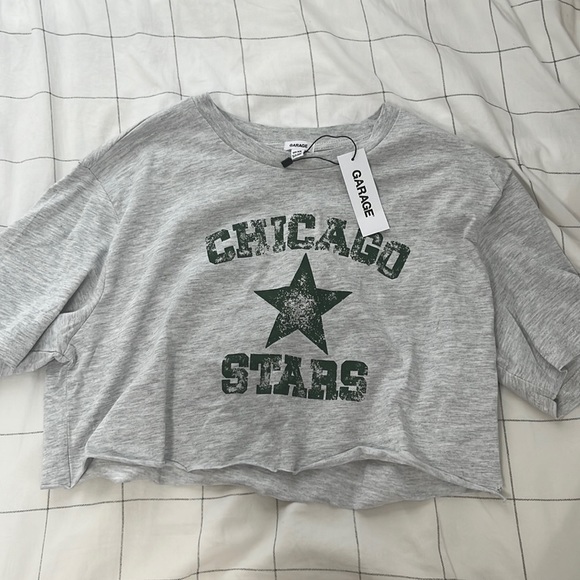 Garage grey cropped tee XS - Picture 1 of 5